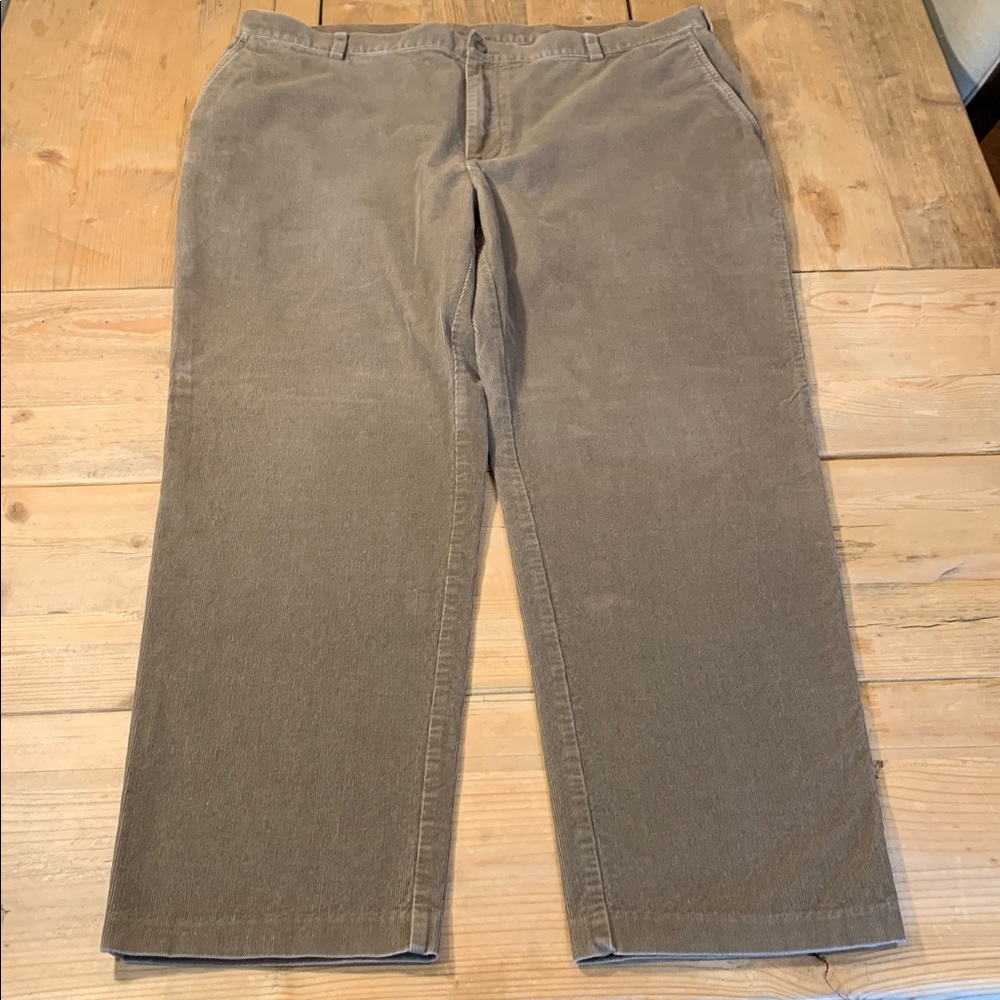 Jos. A. Bank Men’s Corduroy Pants Khaki Brown 42x30 4 Pocket Straight Leg GUC‎